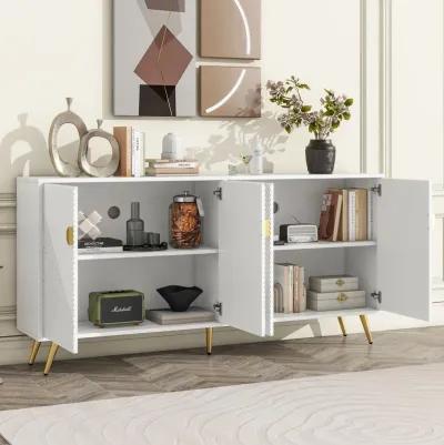 Modern TV Stand with Storage Cabinets