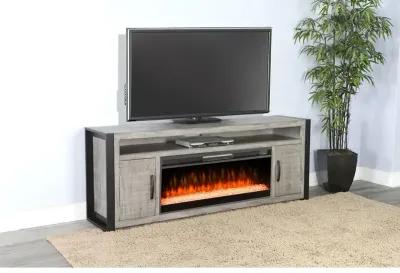 Sunny Designs 78 Media Console with Electric Fireplace