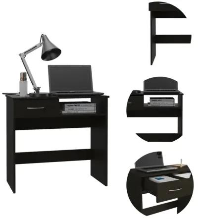 Nottingham 2-Piece 7-Shelf 1-Drawer Home Office Set Black Wengue