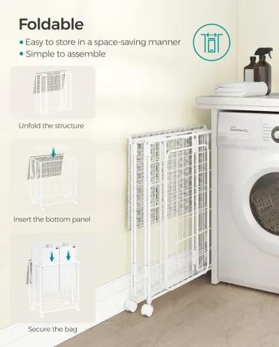 29.1-Gallon Laundry Hamper with Wheels