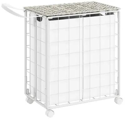 29.1-Gallon Laundry Hamper with Wheels