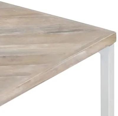 vidaXL Coffee Table 43.3"x43.3"x14.1" Solid Mango Wood, 247698