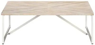 vidaXL Coffee Table 43.3"x43.3"x14.1" Solid Mango Wood, 247698