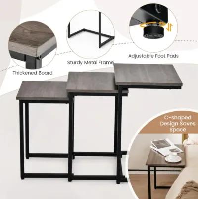 Hivvago 3 Pieces Multifunctional Coffee End Table Set