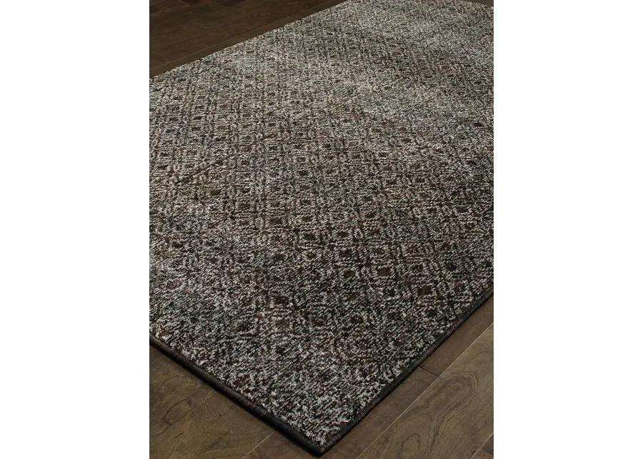 Atlas 2'3" x 8' Black Rug