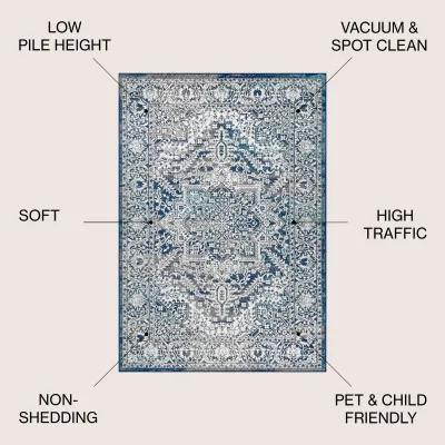 Modern Persian Vintage Medallion Area Rug