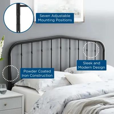 Modway - Lennon King Metal Headboard