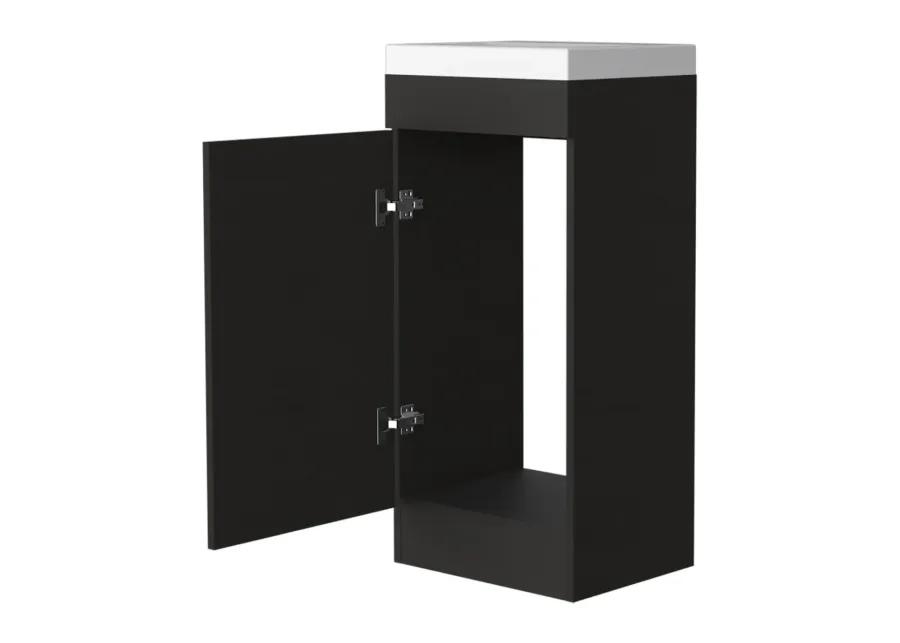 Redmond Rectangle Bathroom Vanity Black Wengue