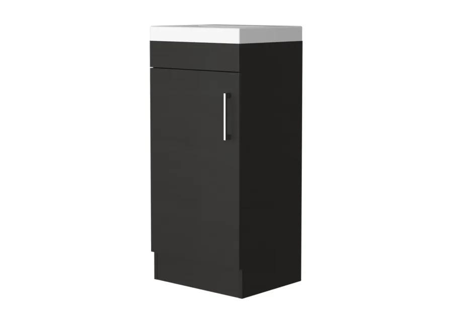 Redmond Rectangle Bathroom Vanity Black Wengue