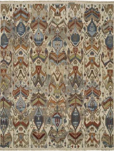 Leylan 0563F 3'6" x 5'6" Tan/Ivory/Orange Rug