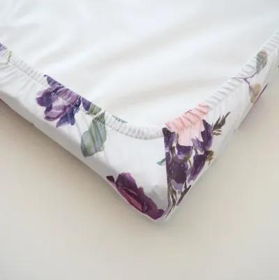 Baby Changing Pad Cover - Purple & Blush Floral