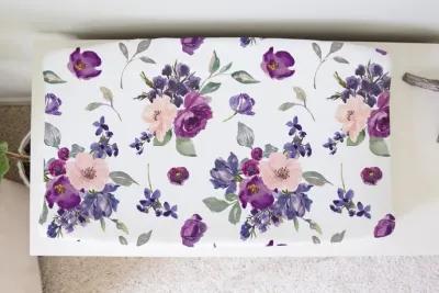 Baby Changing Pad Cover - Purple & Blush Floral