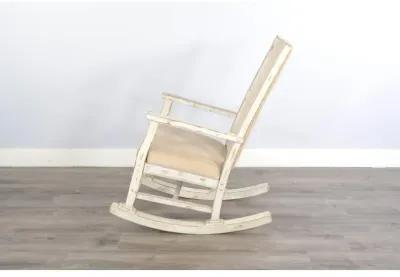 Sunny Designs White Sand Rocker, Cushion Seat & Back