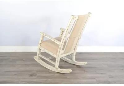 Sunny Designs White Sand Rocker, Cushion Seat & Back