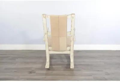 Sunny Designs White Sand Rocker, Cushion Seat & Back