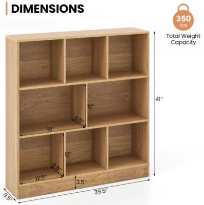 Hivvago 41 Inches 8-Cube Freestanding Bookcase for Kids