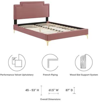 Modway - Liva Performance Velvet Twin Bed