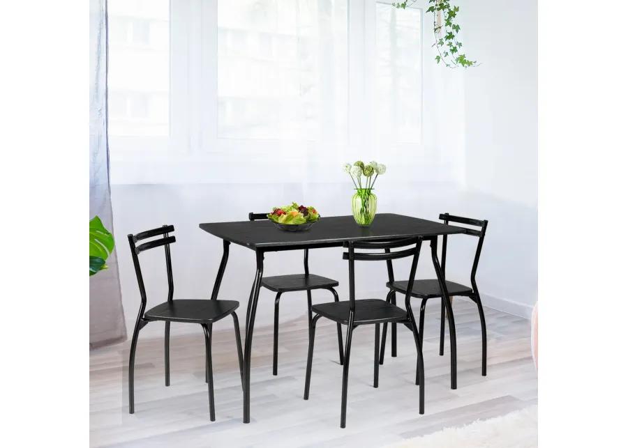 5 Pieces Dining Table Set with 4 Chairs