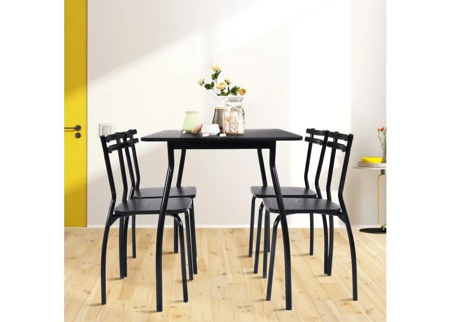 5 Pieces Dining Table Set with 4 Chairs