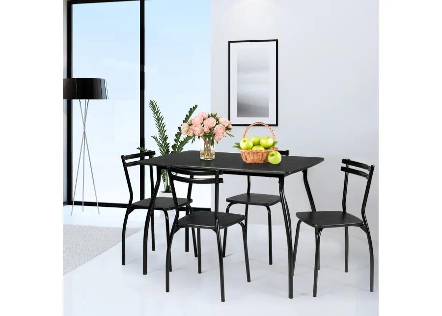 5 Pieces Dining Table Set with 4 Chairs