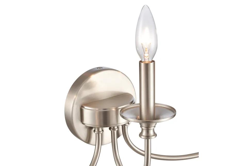 Cecil 22'' Wide 3-Light Nickel Vanity Light