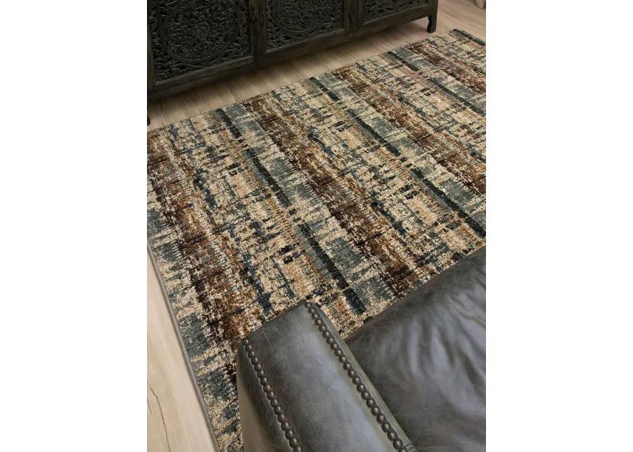 Expressions by Scott Living Kaleidoscopic Denim 2' X 3' Rug