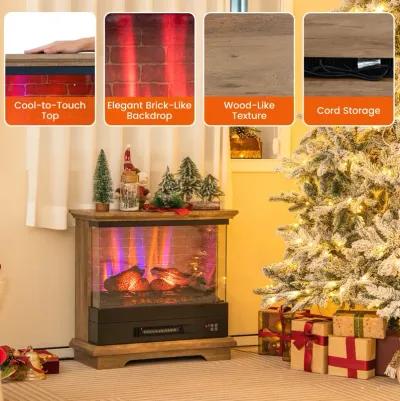 27 Inch Freestanding Fireplace with Remote Control