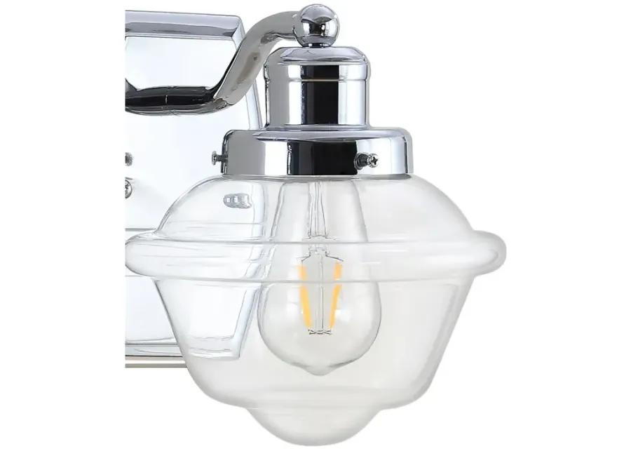 Orleans Iron/Glass Schoolhouse LED Vanity Light