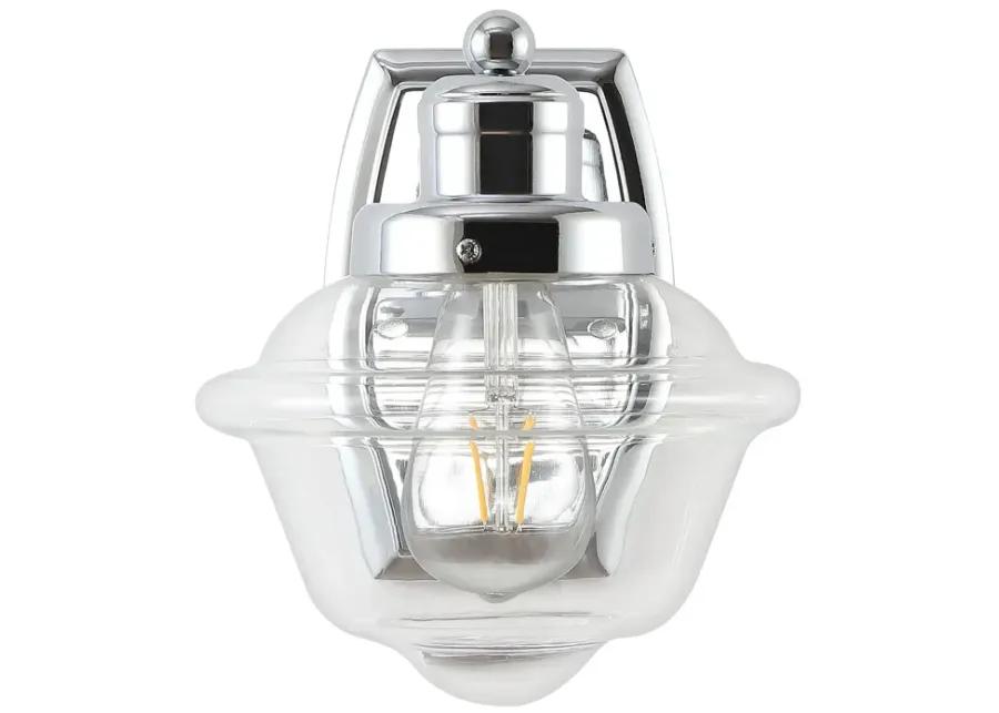 Orleans Iron/Glass Schoolhouse LED Vanity Light