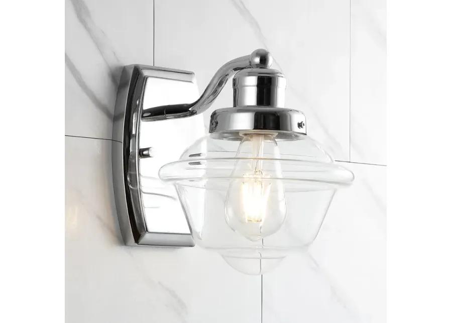 Orleans Iron/Glass Schoolhouse LED Vanity Light