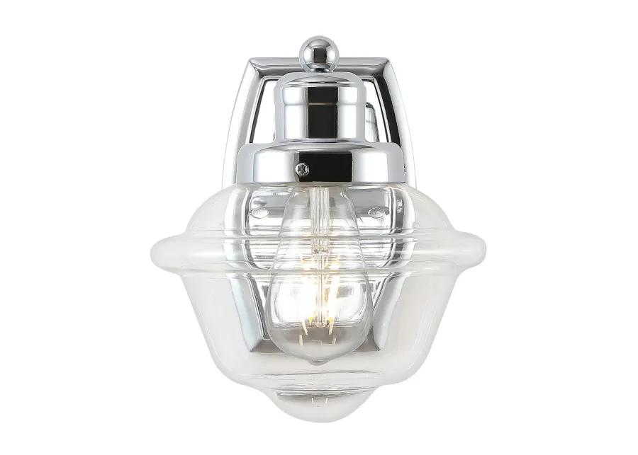 Orleans Iron/Glass Schoolhouse LED Vanity Light