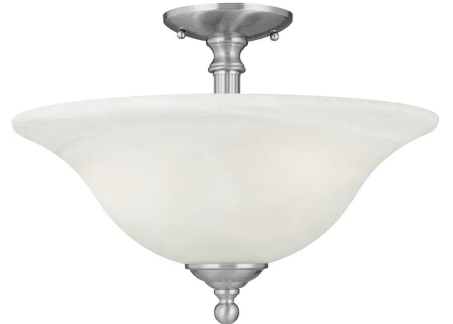 Riva 16'' Wide 3-Light Semi Flush Mount