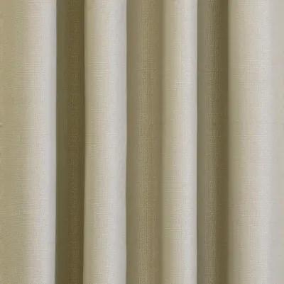 Thermaplus Newberry Blackout Window Treatment Grommet Curtain Panel for Bedroom Livingroom 52" x 95" Linen