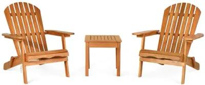 3 Pieces Adirondack Conversation Sets with Widened Armrest