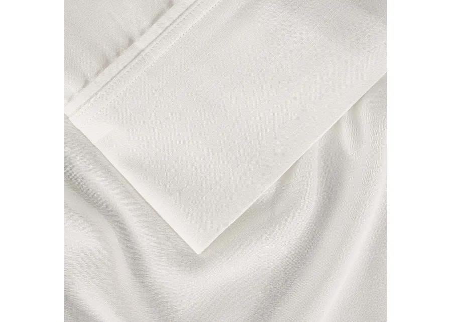 Hyper-Linen King Sheet Set - Bright White