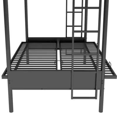 Merax Metal Black Bunk Bed