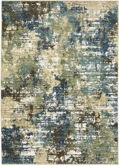 Reed 5'3" x 7'6" Blue Rug