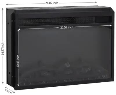 Jaxpety 23-Inch Electric Fireplace Black