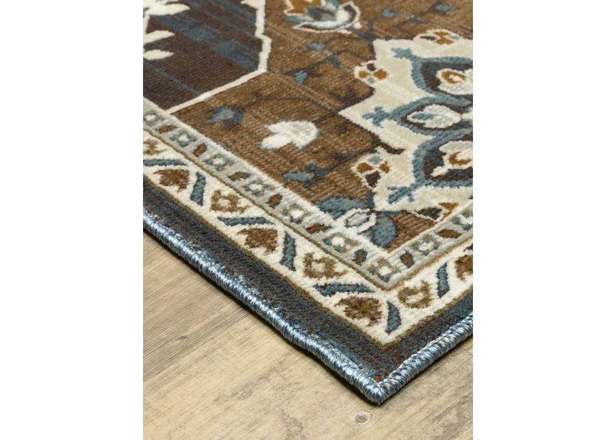 Ellington 6'7" x 9'6" Blue Rug