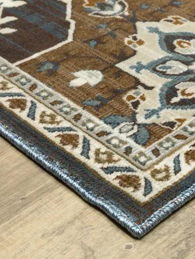 Ellington 6'7" x 9'6" Blue Rug