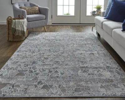 Francisco 39CZF Gray/Blue/Orange 6'7" x 9'4" Rug