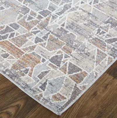 Francisco 39CZF Gray/Blue/Orange 6'7" x 9'4" Rug