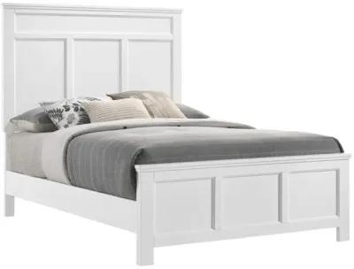 New Classic Furniture Furniture Andover Traditional Twin Size Wood Bed in White