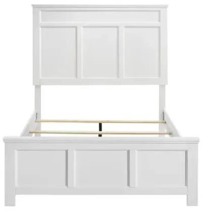 New Classic Furniture Furniture Andover Traditional Twin Size Wood Bed in White