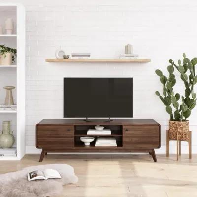 Leva Scandinavian 2 Door Rounded TV Stand