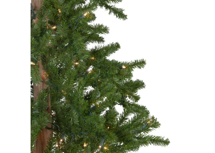 7' Pre-Lit Medium Alpine Artificial Christmas Tree  Clear Lights