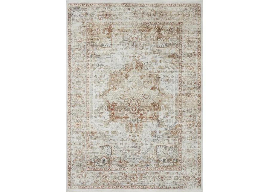 Bonney BNY01 Ivory/Sunset 7'10" x 10'2" Rug