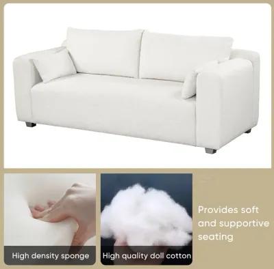 Merax Modern One-Piece Loop Yarn Fabric Sofa Loveseats