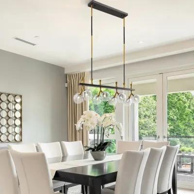 Sonder Chandelier Black and Gold Metal 8 Lights