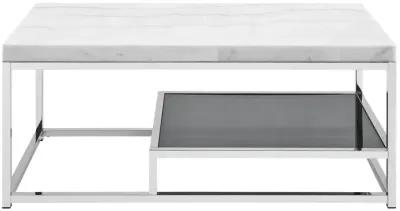 Aston White Marble Top Cocktail Table